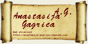 Anastasija Gagrica vizit kartica
